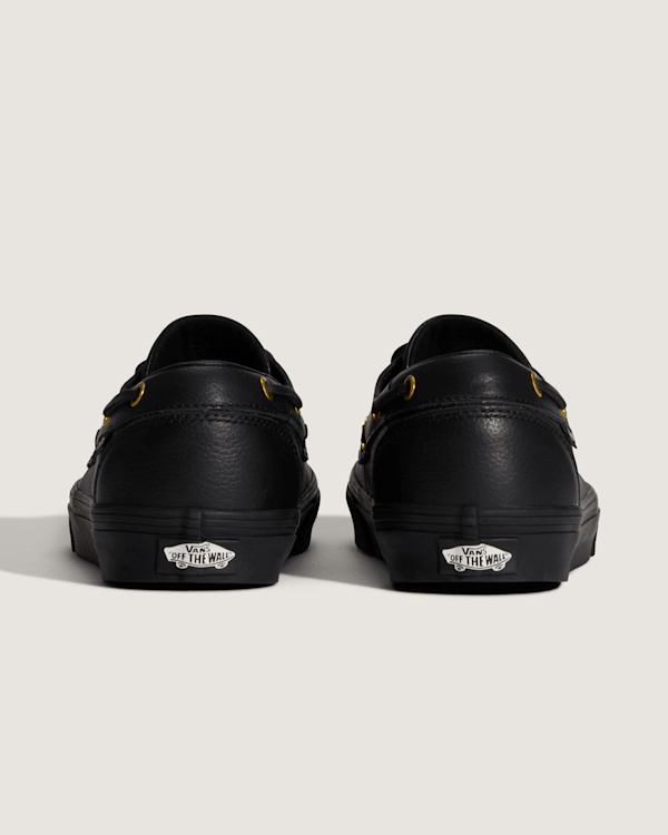 2-Eyelet Boat Shoe in Black | Vans