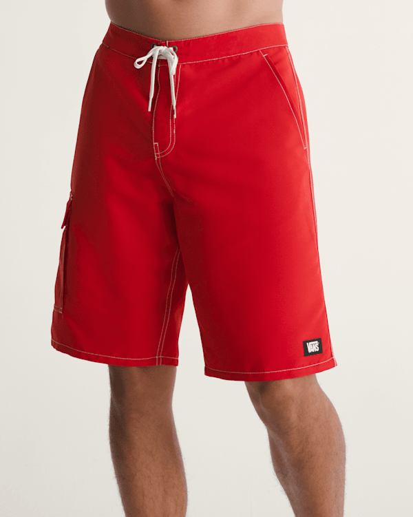 Voyage Long Cargo Boardshorts in Racing Red | Vans