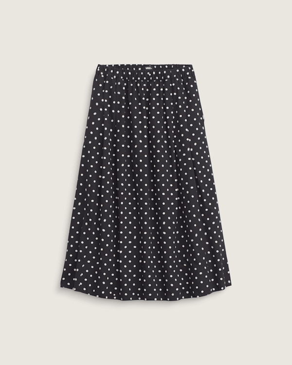 Francesca Skirt in Black / Marshmallow White | Vans