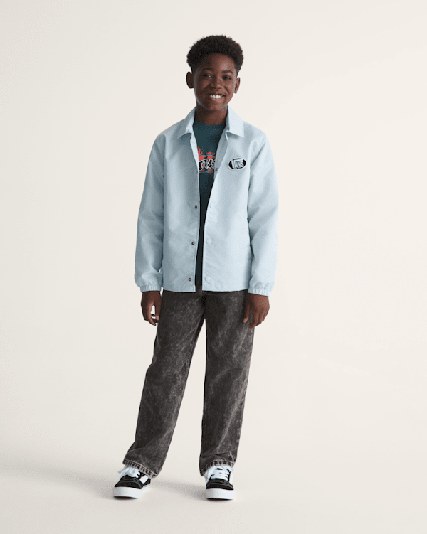 Kids Torrey Coaches Jacket in Dawn Mist Blue | Vans
