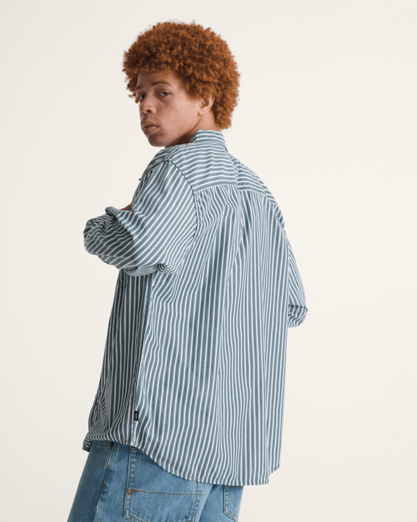 Premium Dobby Stripe Long Sleeve Shirt