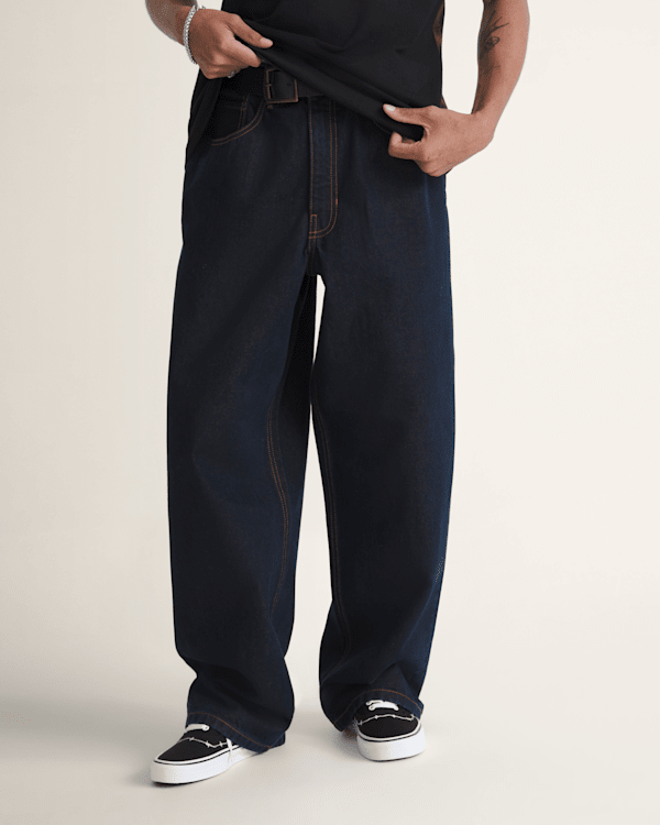 Check-5 Baggy Denim Pants in Dark Rinse Blue | Vans