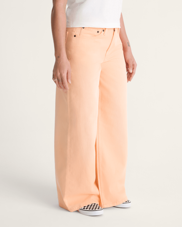Check-5 Low Rise Baggy Pants in Apricot Glow Orange | Vans display picture 1