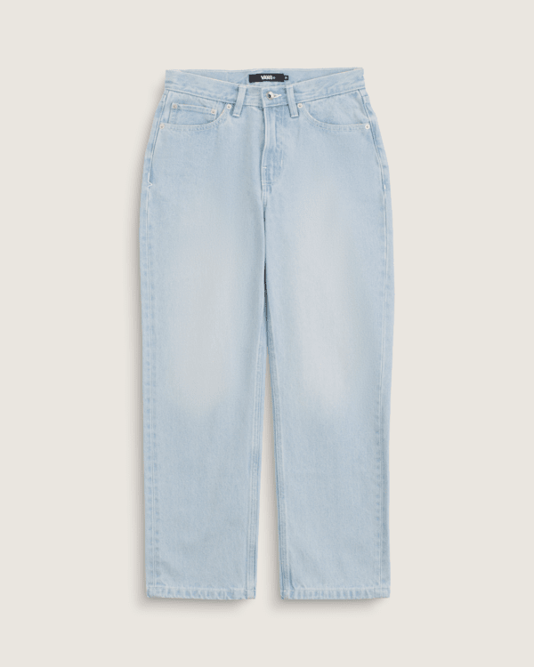 Check-5 Mid Rise Straight Pants in Light Stonewash Blue | Vans