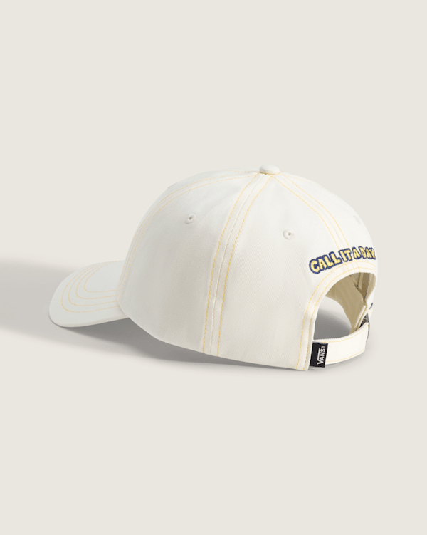 Call It A Day Curved Bill Jockey Hat in Marshmallow | Vans