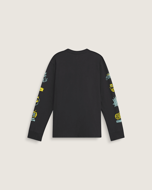 Kids Zoned Out Long Sleeve T-Shirt in Black | Vans
