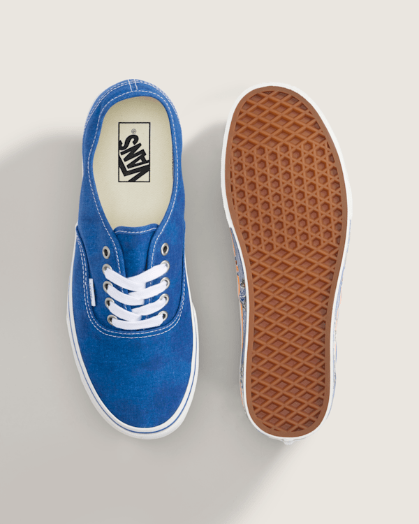 Authentic Shoe in Sidewall Print Classic Blue | Vans