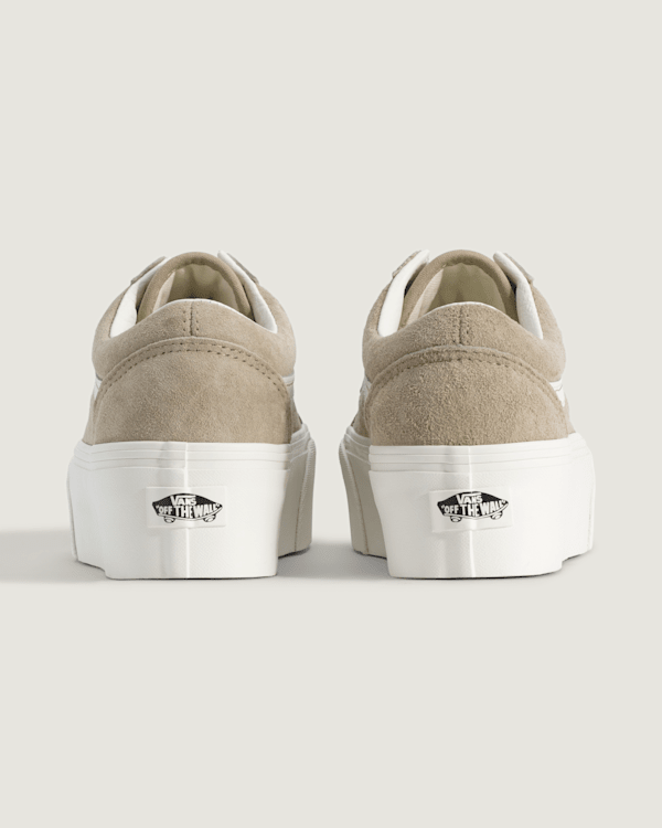 Vans Old Skool Platform 8Men/9.5Women Tan/White Athletic Skate Shoes Sneakers Old Skool Platform Shoe in Incense | Vans main image 3