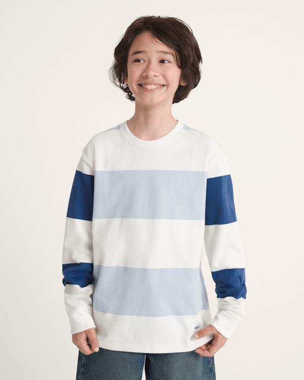 Kids Rugby Stripe Long Sleeve Knit
