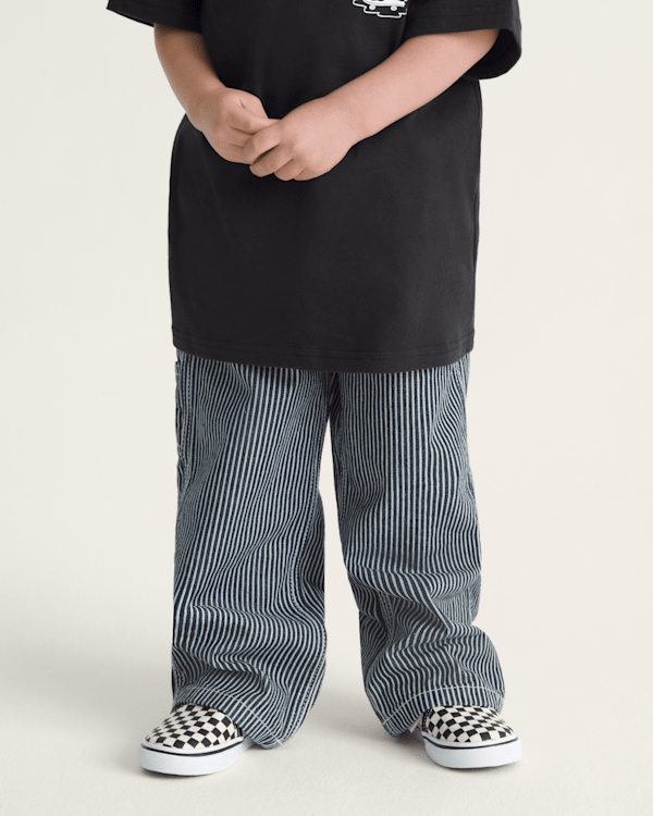 Little Kids Drill Chore Loose Stripe Pants