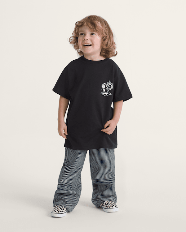 Little Kids Drill Chore Loose Stripe Pants