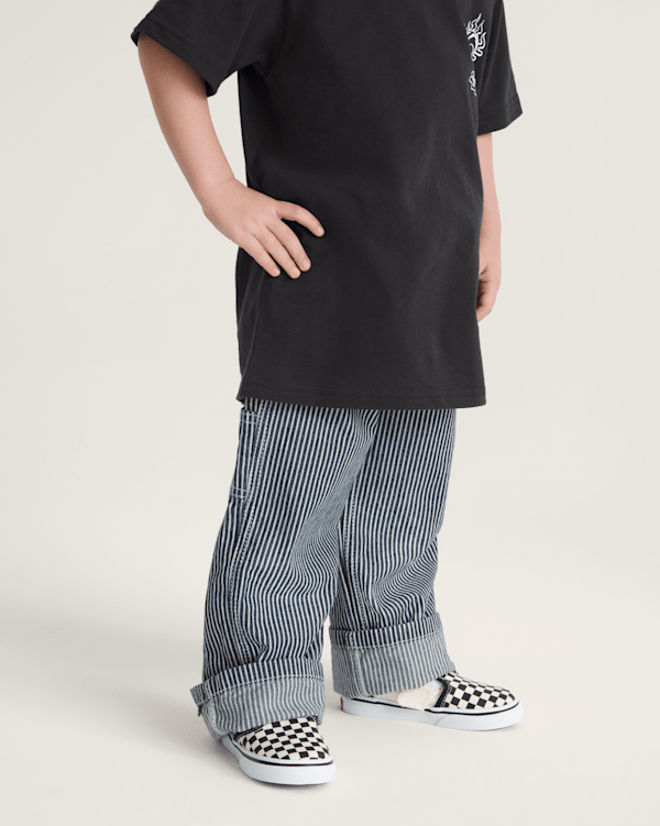 Little Kids Drill Chore Loose Stripe Pants