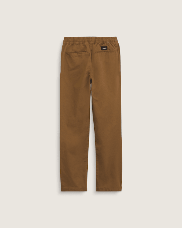 Kids Range Elastic Waist Pants in Dachshund Brown | Vans