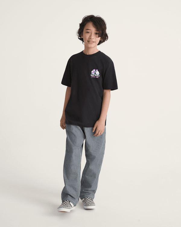 Kids Drill Chore Carpenter Loose Stripe Pants