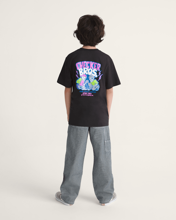 Kids Drill Chore Carpenter Loose Stripe Pants