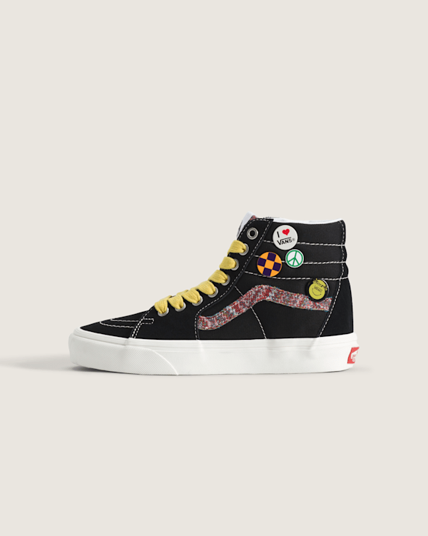 Big Kids Sk8-Hi Shoe in Black / Marshmallow White | Vans
