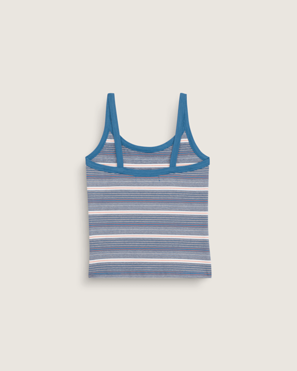 Niki Striped Tank Top in Stv Navy Blue | Vans