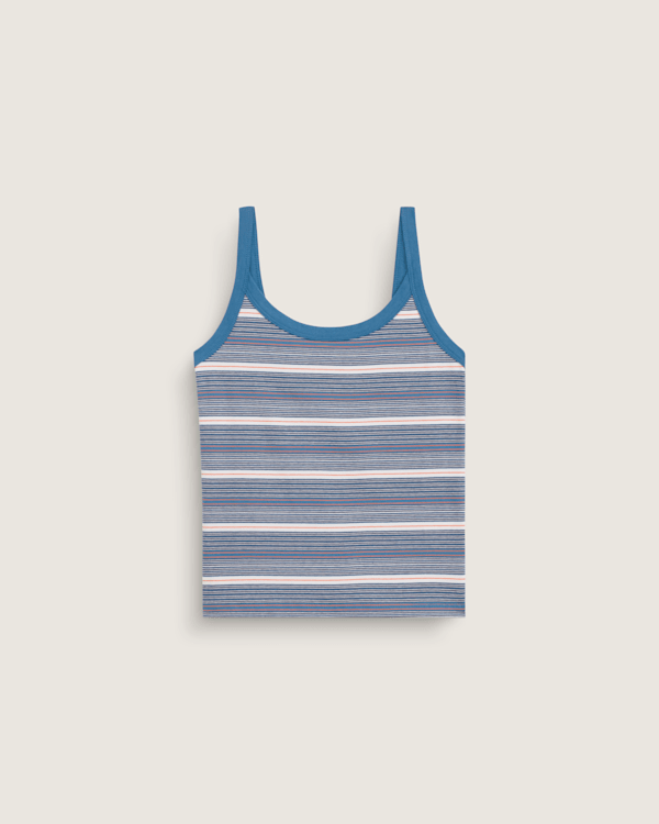 Niki Striped Tank Top in Stv Navy Blue | Vans