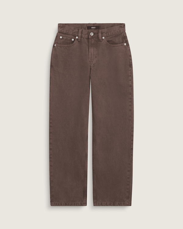 パンツ 90s OLD STUSSY brown check chino pants Check-5 Mid Rise Straight Pants in Dark Brown | Vans