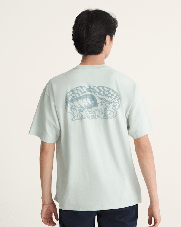 Check Overhead T-Shirt in Dusty Mint Green | Vans
