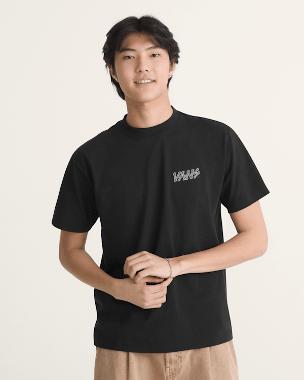 V Bones T-Shirt in Black | Vans