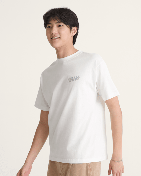 V Bones T-Shirt in Marshmallow White | Vans