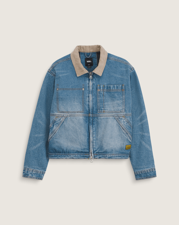 Nicola Cropped Chore Denim Jacket | Vans US
