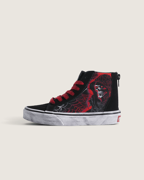 Little Kids Sk8-Hi Zip Halloween Shoe in Black | Vans