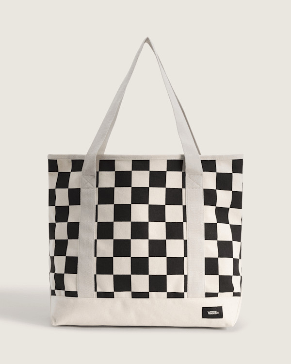 vans チェッカー柄 トート Pergs Tote Bag in Antique White | Vans