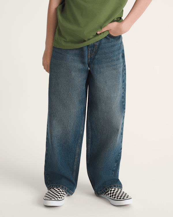 Kids Check-5 Baggy Denim Pants