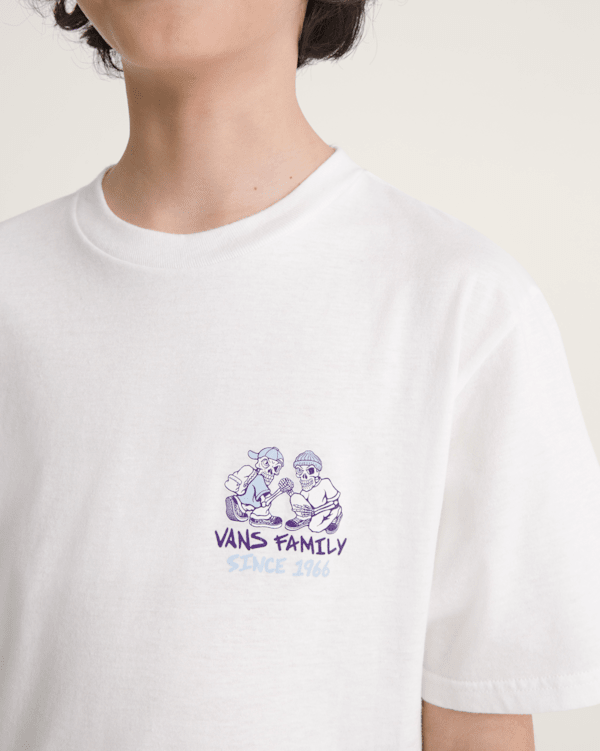 Kids Checker Bros T-Shirt in White | Vans
