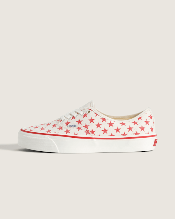 Premium Authentic Shoe in Racing Red / Marshmallow White | Vans