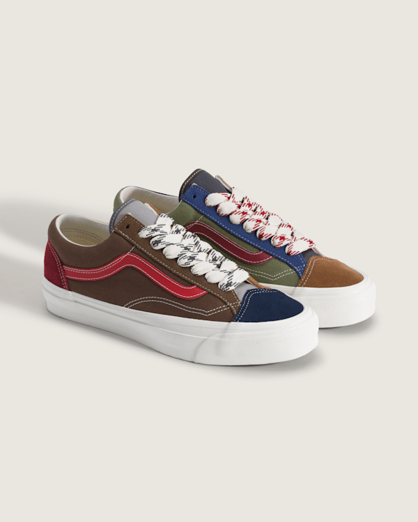 Premium Old Skool 36 Shoe in Color Block Green / Brown / Blue | Vans