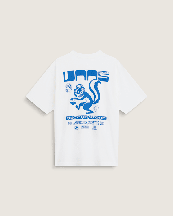 Vans Records T-Shirt in White | Vans