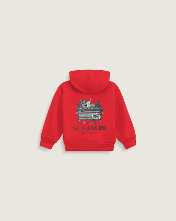 Little Kids Dumpster Raccoon Zip Hoodie in Racing Red | Vans