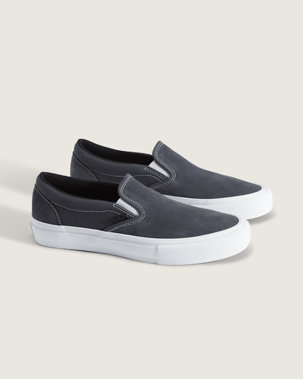 vans premium slip on グレー Skate Slip-On Shoe in Charcoal Grey | Vans