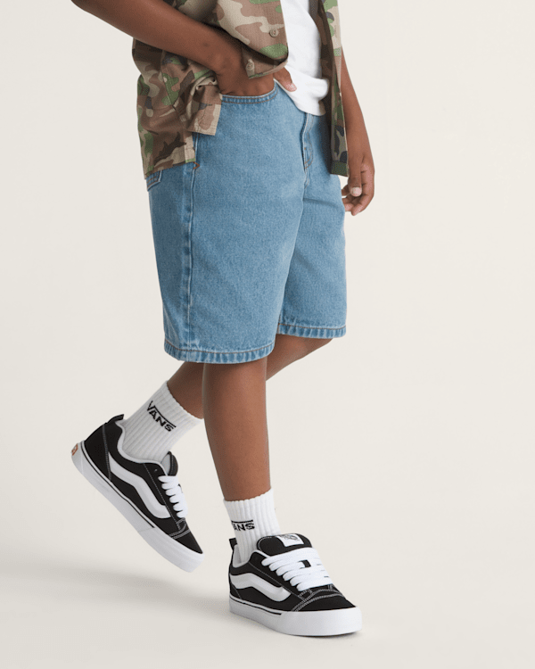 Kids Check-5 Baggy Denim Shorts