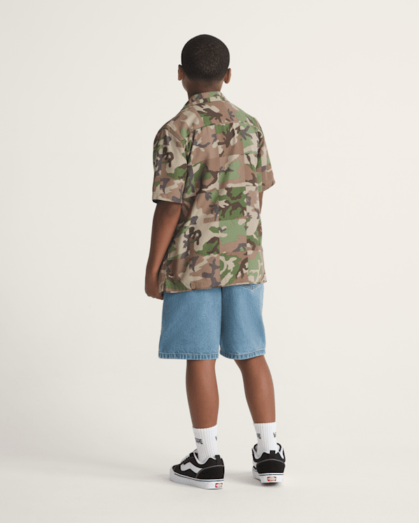 Kids Check-5 Baggy Denim Shorts