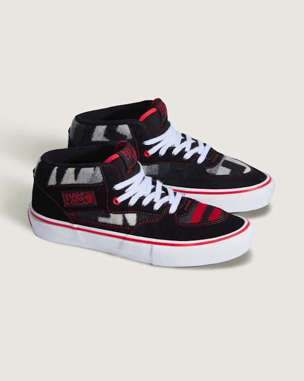 Van Doren Approved x All Nations Skate Half Cab Shoe in Black