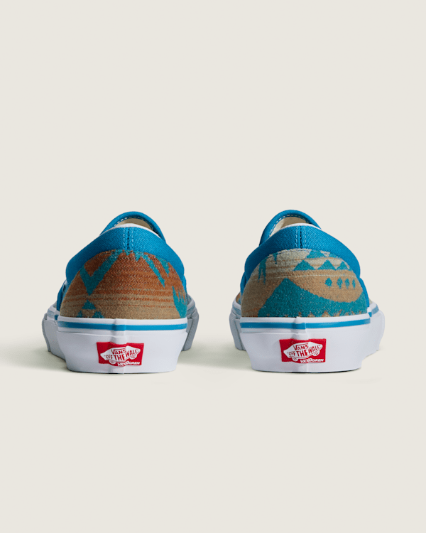 Van Doren Approved x All Nations Skate Slip-On Shoe in Blue Moon