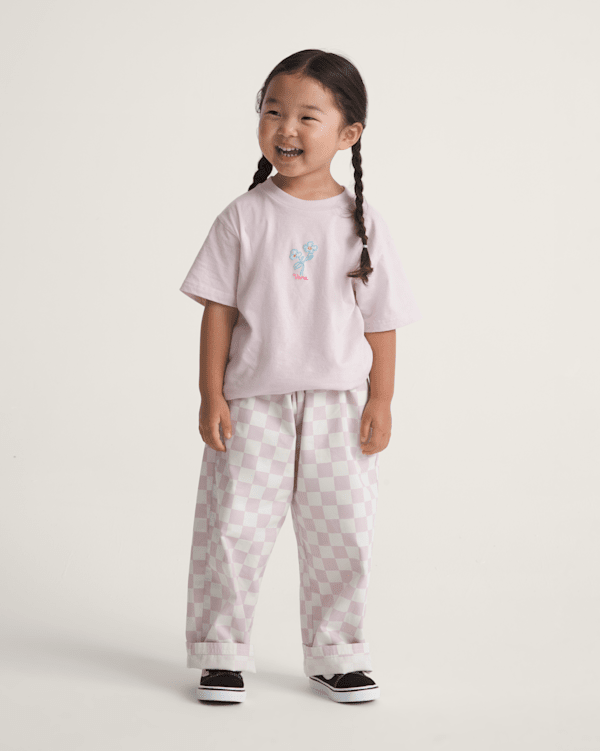 Little Kids Lili Elastic Waist Checkerboard Pant