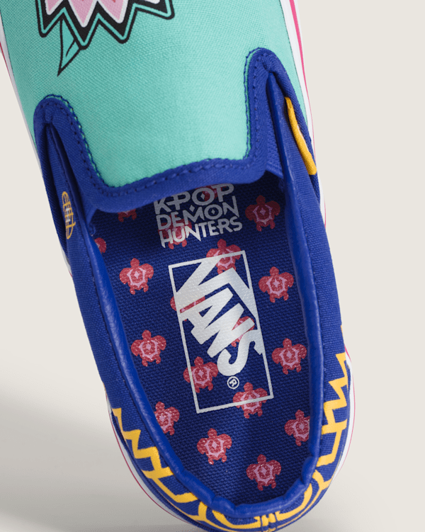 KPop Demon Hunters x Vans Big Kids Classic Slip-On Shoe