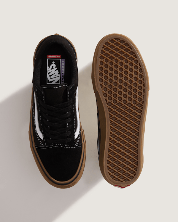 Skate Old Skool Shoe in Gum Black / White | Vans