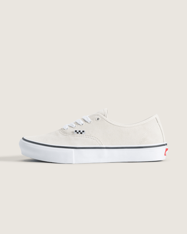 Skate Authentic Shoe in White / Gunmetal Grey | Vans
