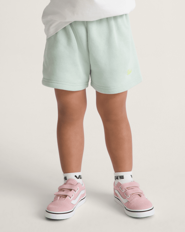 Little Kids Script Logo Sweatshort in Dusty Mint Green | Vans