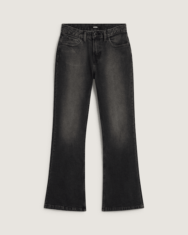 Check-5 Low Rise Boot Pants in Washed Black | Vans
