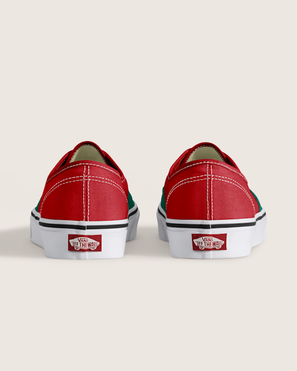 Authentic Shoe in Green / Red | Vans