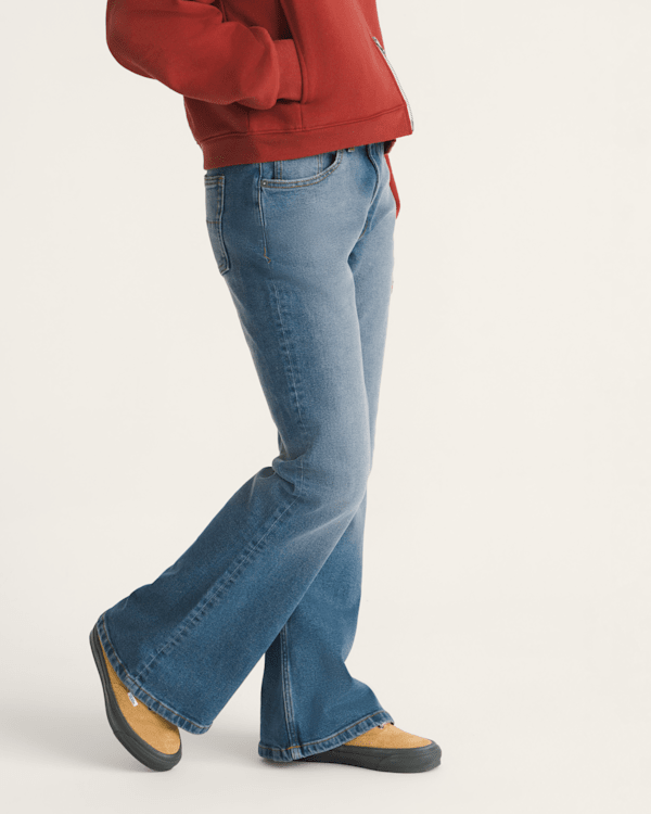 Check-5 Low Rise Boot Cut Pants