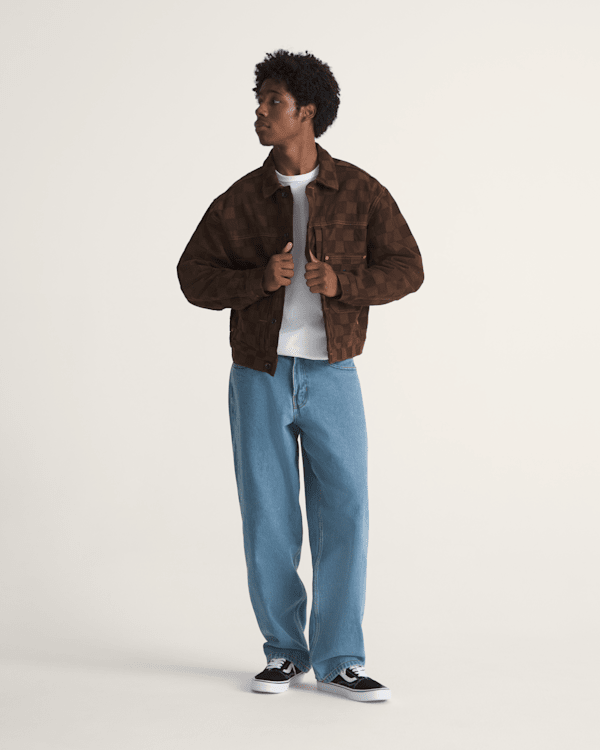 Check-5 Checkerboard Denim Trucker Jacket | Vans US