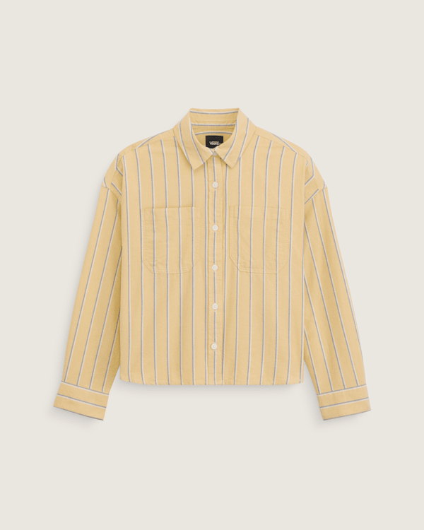 Long Sleeve Boxy Oxford Shirt